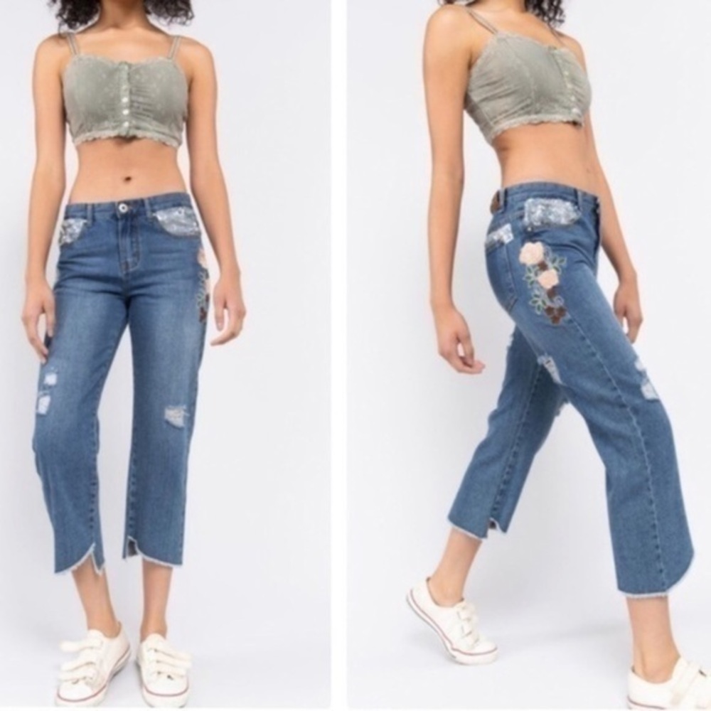 POL Boyfriend Denim Blue Jeans (2x HP) BRAND NEW